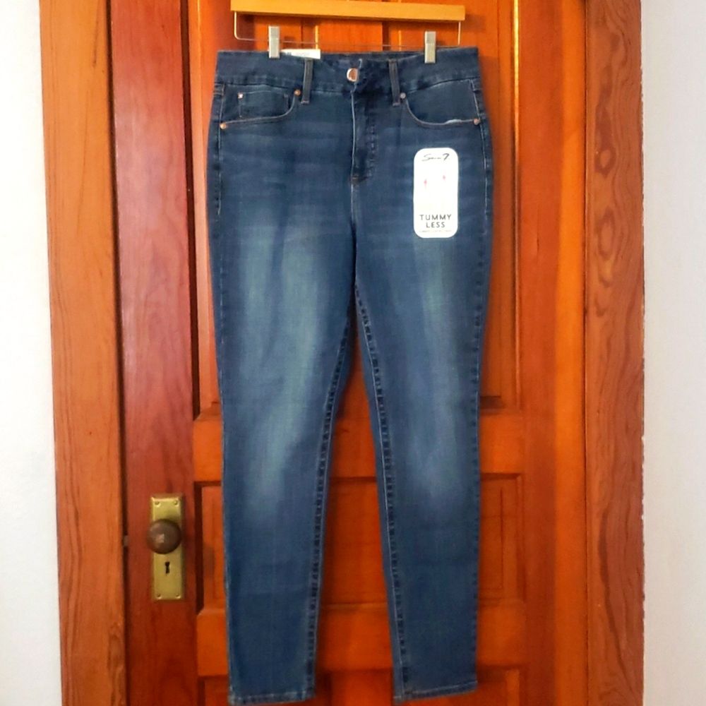 Seven7 high-rise skinny jeans